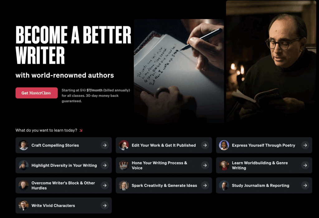 MasterClass 2025 Black Friday deal.